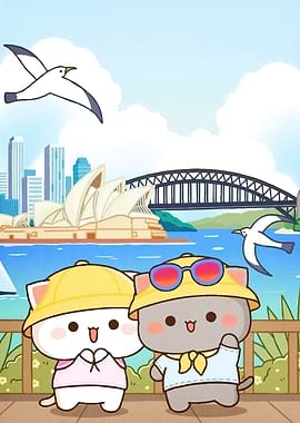 Cute Cats Sydney Cartoon