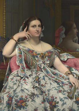 Portrait of a Woman in Floral Dress