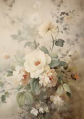 Floral Vintage Painting