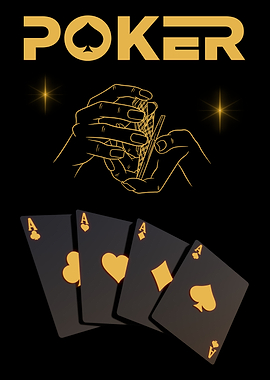 Poker Aces Card Game Illustration
