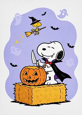 Snoopy Halloween Pumpkin Carving