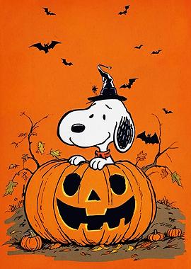 Snoopy Halloween Pumpkin
