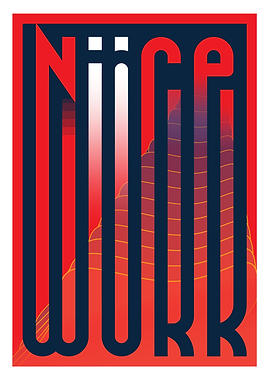 Nice Work Typographic Art