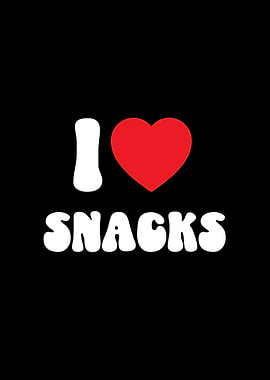 I Love Snacks Graphic