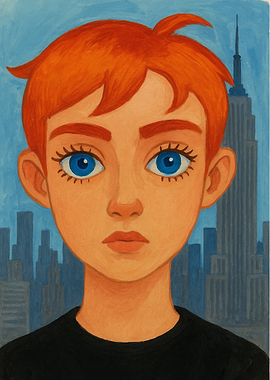 Portrait with New York City Skyline