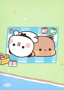 Cute Panda Bear Picnic