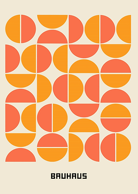 Bauhaus Geometric Pattern