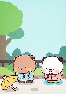Cute Bears Rain