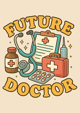 Future Doctor Cartoon Illustration