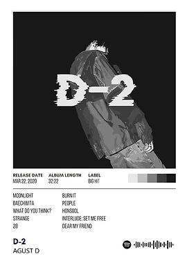 Agust D - D-2 Album Cover