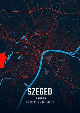 Szeged City Map