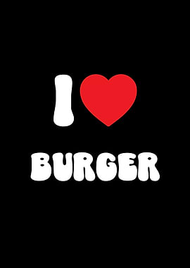 I Love Burger Graphic