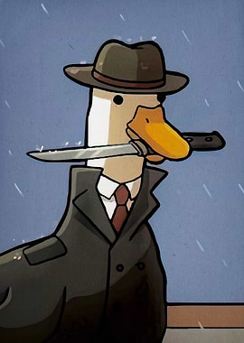 Duck Detective with Knife