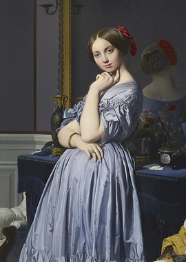 Portrait of Madame Moitessier by Ingres