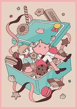 Girl in a Cookie Box