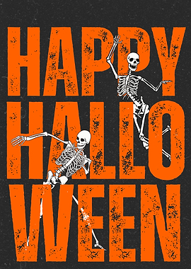 Happy Halloween Skeletons