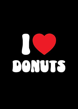 I Love Donuts Graphic