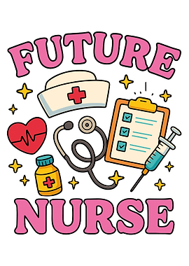 Future Nurse Cartoon Illustration
