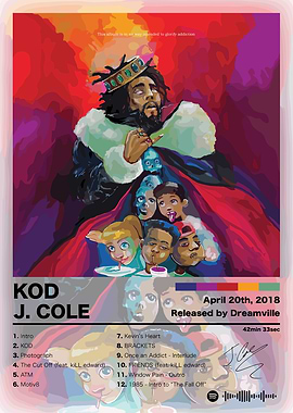J. Cole KOD Album Cover Art