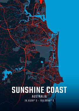 Sunshine Coast City Map