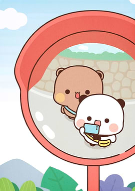 Cute Cartoon Bears Mirror