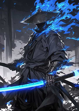 Flame Samurai Warrior