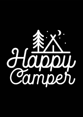 Happy Camper Camping Graphic