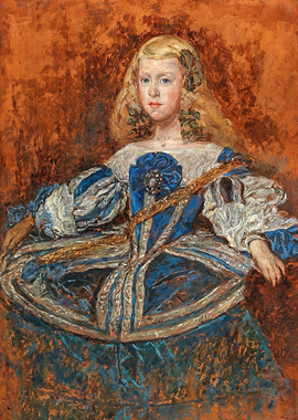 Portrait of a Young Girl in Blue