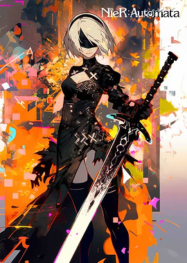 2B NieR:Automata Digital Art