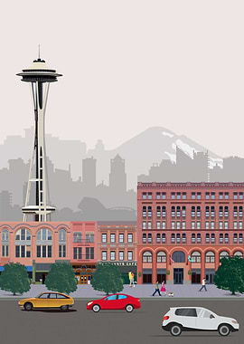 Seattle Travel Print