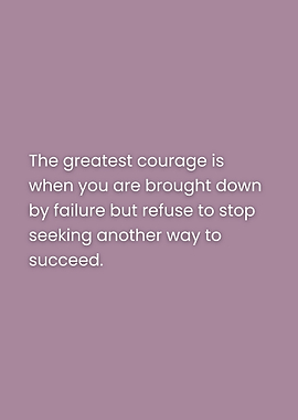 Inspirational Quote on Courage and Failure