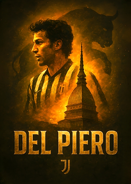 Del Piero Juventus Football Legend Art