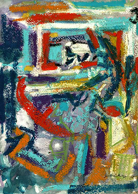 Abstract Painting Chromatic Currents