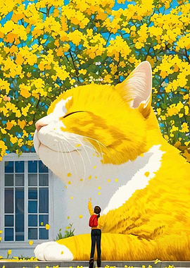 Giant Cat Girl Spring