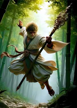 Monkey King in Bamboo Forest