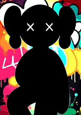 Kaws Graffiti Background