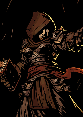 Dark Fantasy Armored Figure with Book