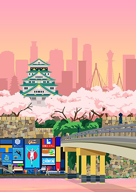 Osaka Travel Print
