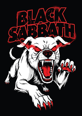 Black Sabbath Dog Illustration
