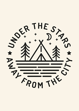 Under the Stars Camping Graphic
