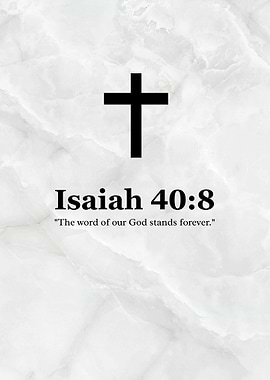 Isaiah 40:8 Bible Verse Motivational Quote