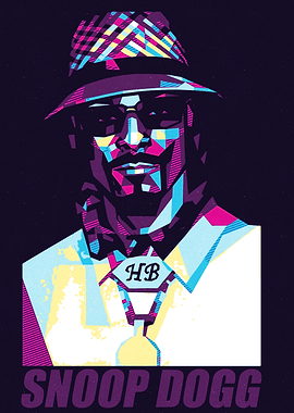 Snoop Dogg Pop Art Portrait