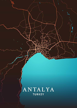 Antalya City Map