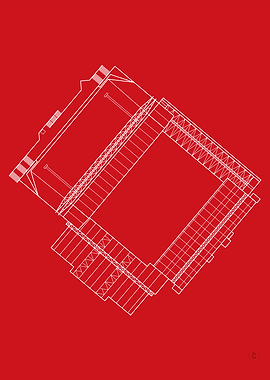 Anfield Stadium Line Art Print – Liverpool FC Wall Art