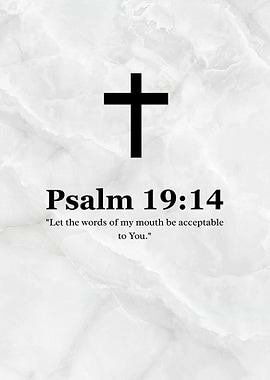 Psalm 19:14 Christian Bible Verse