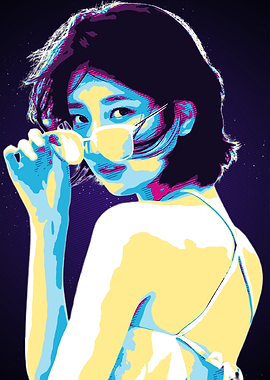 Pop Art Bae Suzy Miss A with Sunglasses Portrait