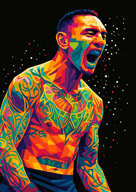 Max Holloway Wpap Art