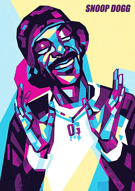 Snoop Dogg Colorful Portrait