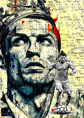 Cristiano Ronaldo King Digital Art