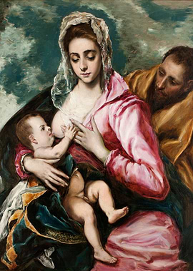 The Virgin Nursing the Infant Christ Painting